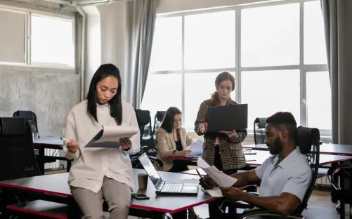 Équipe en atelier données
